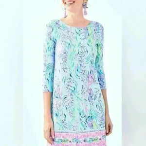 Lilly Pulitzer Ophelia Dress Small in Blue Oasis Item#AG